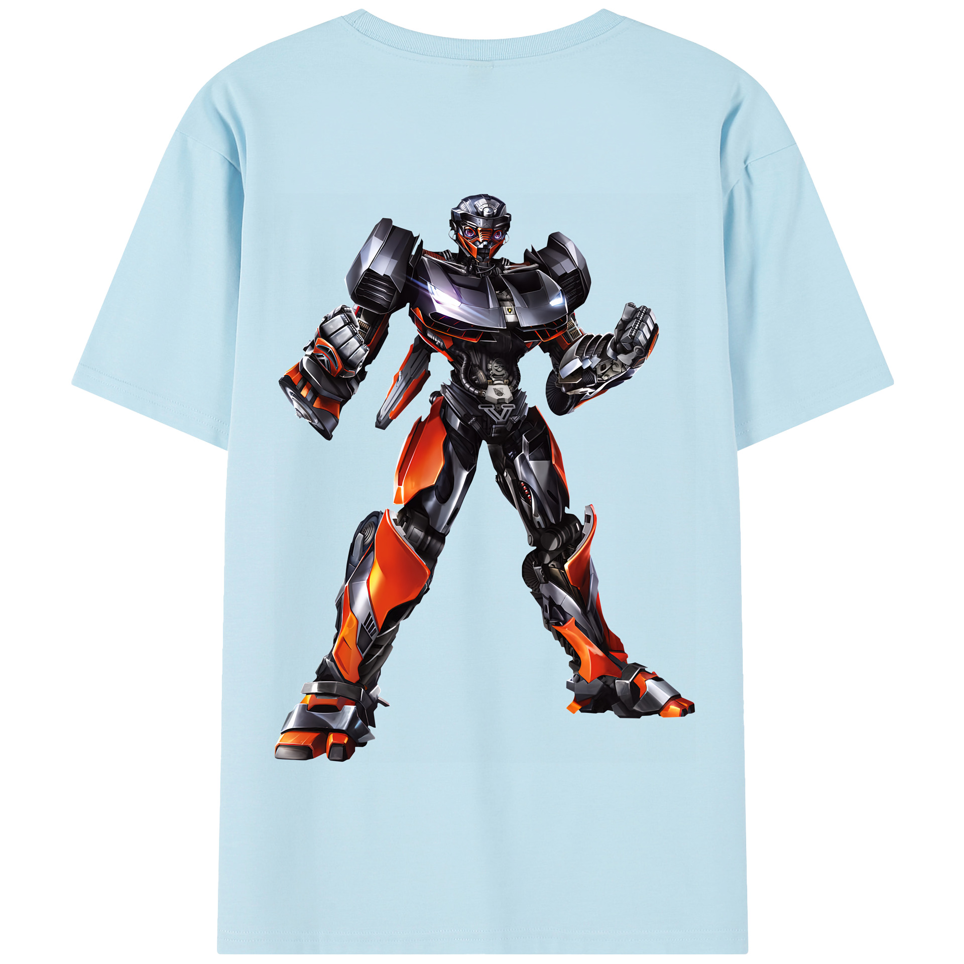 （画像用） Transformers トランスフォーマー 綿100％半袖Tシャツ（背面プリント）